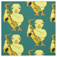 Saxophone Chick Fabric