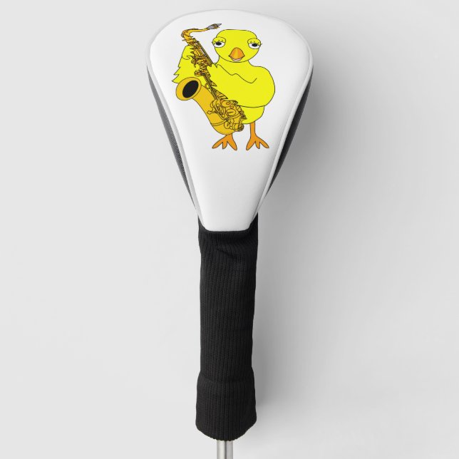 Saxophone Chick Golf Head Cover (Front)