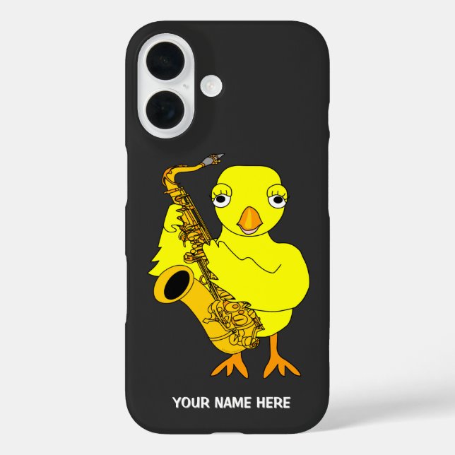Saxophone Chick Graduation Case-Mate iPhone Case (Back)