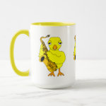 Saxophone Chick Mug