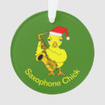 Saxophone Chick Ornament