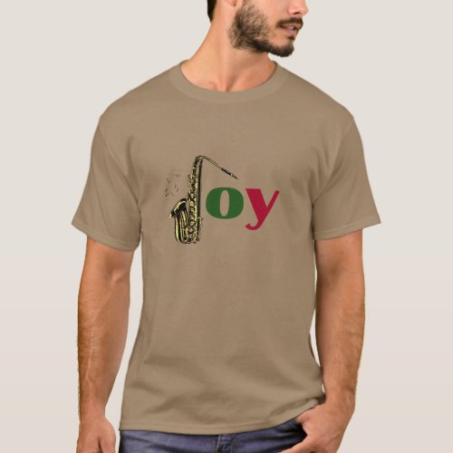Saxophone Christmas Joy T_Shirt