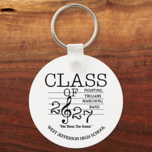 SAXOPHONE Class of 2027 Marching Band Keychain