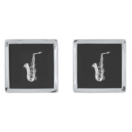 Saxophone Cufflinks