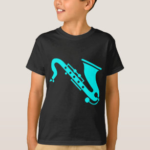 Saxophone - Cyan T-Shirt