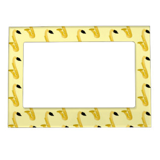Saxophone Design Any Colour Background Magnetic Frame