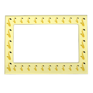 Saxophone Design Any Colour Background Magnetic Frame