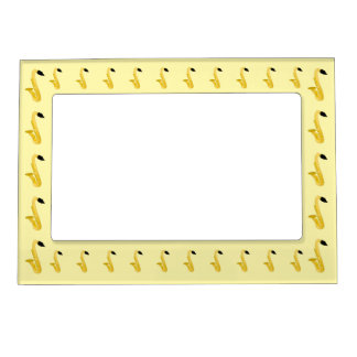 Saxophone Design Any Colour Background Magnetic Frame