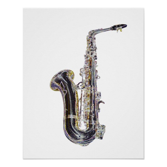 saxophone-edges.png poster (Front)