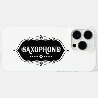 Saxophone Emblem Phone Case 