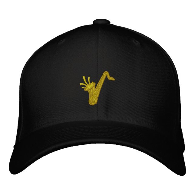 Saxophone Embroidered Cap (Front)