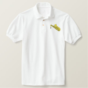Saxophone Embroidered Polo Shirt