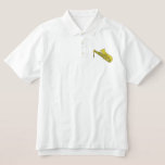 Saxophone Embroidered Polo Shirt at Zazzle