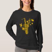 Saxophone Flowers Musical Instrument Musician Saxo