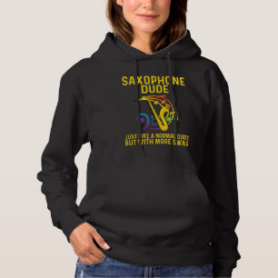 Saxophone For Men Women Reed Instrument Hoodie