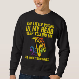 Saxophone For Men Women Reed Instrument   Sweatshirt