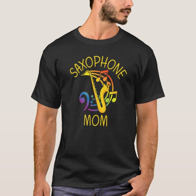 Saxophone For Mom Women Reed Instrument T-Shirt (Front)