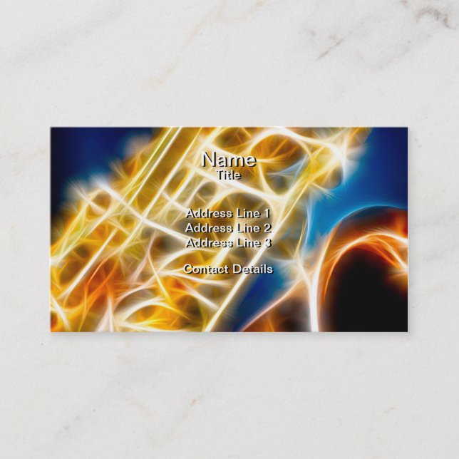 Saxophone Fractal Business Card (Front)