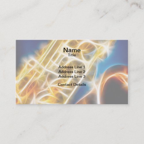 Saxophone - Fractal Business Cards