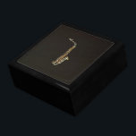 Saxophone Gift Box<br><div class="desc">The saxophone is the only instrument in wide use that was invented by a single individual,  Adolphe Sax.</div>