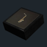Saxophone Gift Box<br><div class="desc">The saxophone is the only instrument in wide use that was invented by a single individual,  Adolphe Sax.</div>