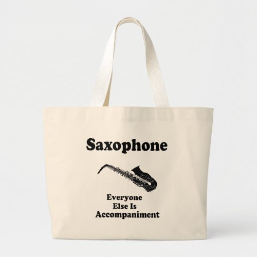 Saxophone Gift Large Tote Bag