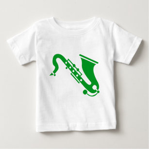 Saxophone - Grass Green Baby T-Shirt