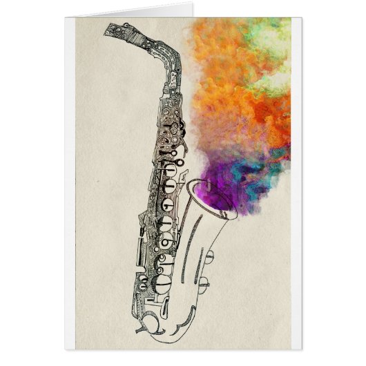 Saxophone Healing Cards (Front)