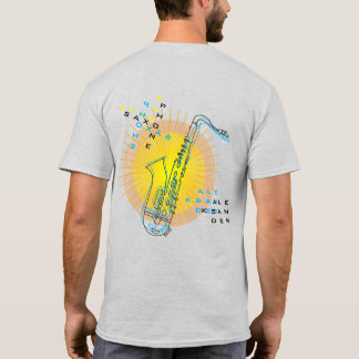 Saxophone Illustration Cool Modern Art Saxophonist T-Shirt