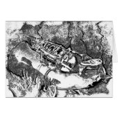 Saxophone in the grass cards (Front Horizontal)