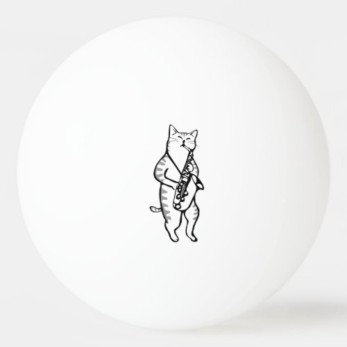 Saxophone Instrument Music Jazz Cat Golf Balls