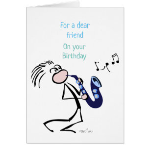 Saxophone Jazz Music Cards