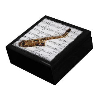 Saxophone Jazz Music Customizable Jewelry Box