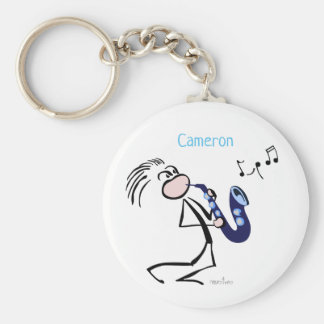Saxophone Jazz Music Keychain