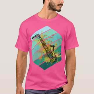 Saxophone Jazz Music Retro Vintage Classic Style S T-Shirt