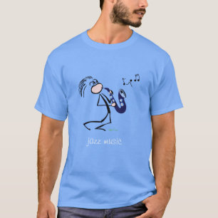 Saxophone Jazz Music T-Shirt