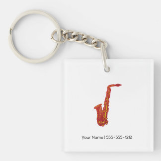 Saxophone Keychain