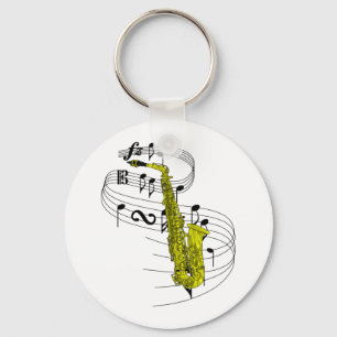 Saxophone Keychain