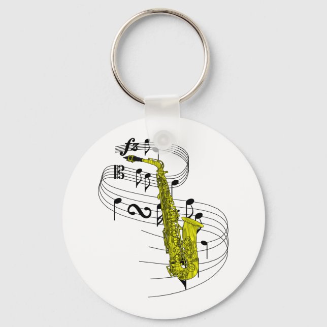 Saxophone Keychain (Front)