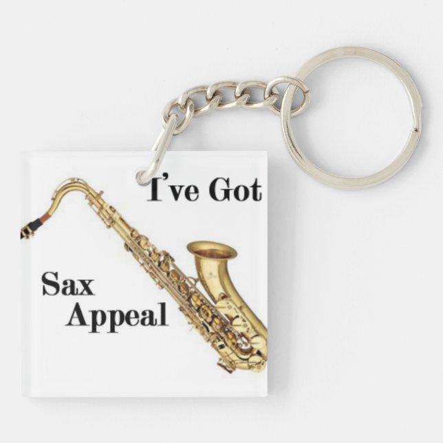 Saxophone Keychain (Back)