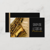 Saxophone Lessons, Music, Instrument Business Card (Front/Back)