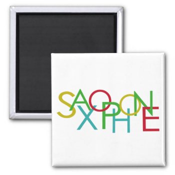 Saxophone Letters Magnet by hamitup at Zazzle