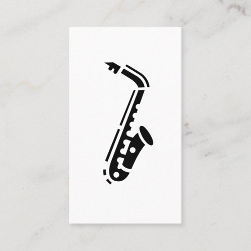 Saxophone Logo Business Cards