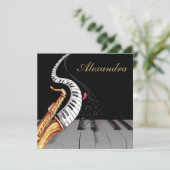Saxophone Luxury Personalized Piano Music (Standing Front)