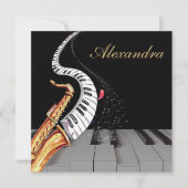 Saxophone Luxury Personalized Piano Music (Front)