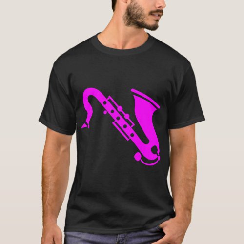 Saxophone _ magenta T_Shirt