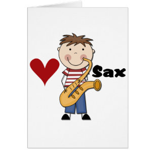 Saxophone - Male Tshirts and Gifts Cards