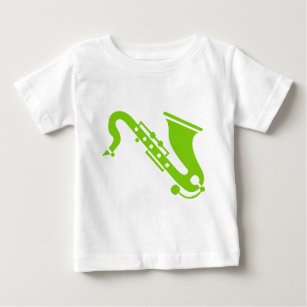 Saxophone - Martian Green Baby T-Shirt