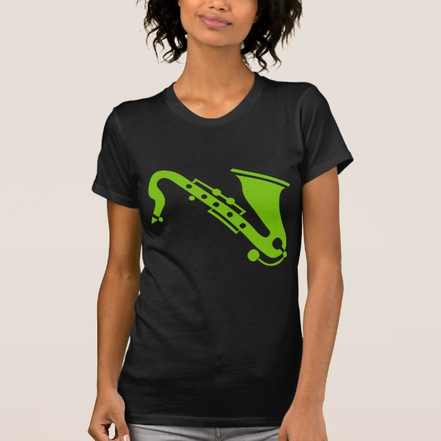 Saxophone - Martian Green T-Shirt (Front)