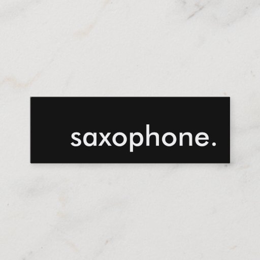 Customizable saxophone. business card templates